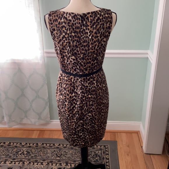Loft animal print sleeveless dress. Size 4P - Picture 2 of 10